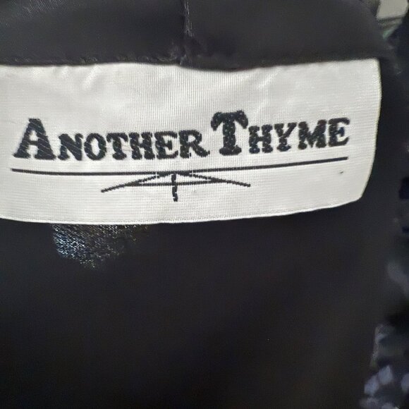 Black Satin-Trim Open Front Jacket By Another Thyme - Picture 5 of 5